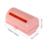 Back Adhesive Wall Mount Trash Garbage Plastic Bag Storage Box Organizer Pink