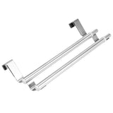 Double Layers Stainless Steel Telescopic Towel Holder Rack Hanger Organizer Bathroom Kitchen In Australia - Darrahopens