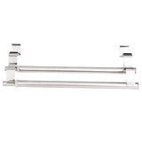 Double Layers Stainless Steel Telescopic Towel Holder Rack Hanger Organizer Bathroom Kitchen