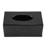 Rectangular Tissue Box Natural Elegance Wood Tissue Box for Living Room Bedroom Kitchen (Black) In Australia - Darrahopens