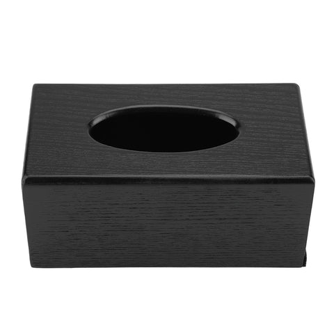 Rectangular Tissue Box Natural Elegance Wood Tissue Box for Living Room Bedroom Kitchen (Black) In Australia - Darrahopens