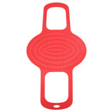 Food Grade Silicone Heat Resistant Turkey Lifter Non Stick Poultry Cooking Mat(Red)