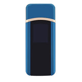 USB Rechargeable Electronic Windproof Touch Switch Portable Cigarette Lighter (Blue)