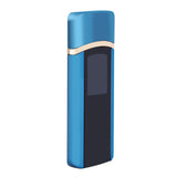 USB Rechargeable Electronic Windproof Touch Switch Portable Cigarette Lighter (Blue)