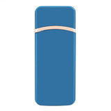 USB Rechargeable Electronic Windproof Touch Switch Portable Cigarette Lighter (Blue)