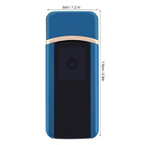 USB Rechargeable Electronic Windproof Touch Switch Portable Cigarette Lighter (Blue)