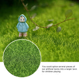 10 PCS Artificial Grass Mat Turf Lawn Garden Micro Landscape Ornament Home Decor