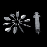 3D Gelatin Jelly Molds Stainless Steel DIY Pudding Art Needle Syringe Cake Decorating Tool(M)