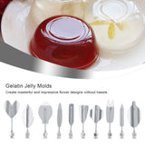 3D Gelatin Jelly Molds Stainless Steel DIY Pudding Art Needle Syringe Cake Decorating Tool(M)