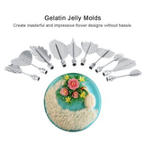 3D Gelatin Jelly Molds Stainless Steel DIY Pudding Art Needle Syringe Cake Decorating Tool(N)
