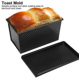 Carbon Steel Bread Cake Mold NOn Stick Toast Desserts Maker Baking Mould with Lid In Australia - Darrahopens