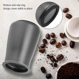 Stainless Steel Coffee Powder Sieve Dustproof Flour Filter Cup Grinder Accessory(Black) In Australia - Darrahopens