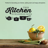 Removable Adhesive Wall Sticker Kitchen Living Room Wall Decal Home Decoration