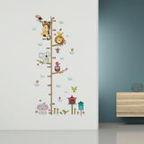 Adhesive Cute Elephant Lion Kids Height Chart Wall Sticker Vinyl Decal Baby Nursery Room