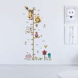 Adhesive Cute Elephant Lion Kids Height Chart Wall Sticker Vinyl Decal Baby Nursery Room