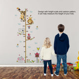 Adhesive Cute Elephant Lion Kids Height Chart Wall Sticker Vinyl Decal Baby Nursery Room