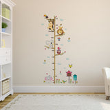 Adhesive Cute Elephant Lion Kids Height Chart Wall Sticker Vinyl Decal Baby Nursery Room