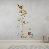 Adhesive Cute Elephant Lion Kids Height Chart Wall Sticker Vinyl Decal Baby Nursery Room