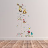 Adhesive Cute Elephant Lion Kids Height Chart Wall Sticker Vinyl Decal Baby Nursery Room