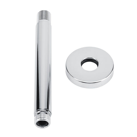 Stainless Steel Round Top Shower Arm Pipe Wall Mount for Bathroom Ceiling Shower Head (15 cm)