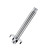 Stainless Steel Round Top Shower Arm Pipe Wall Mount for Bathroom Ceiling Shower Head (15 cm)