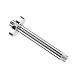 Stainless Steel Round Top Shower Arm Pipe Wall Mount for Bathroom Ceiling Shower Head (15 cm)