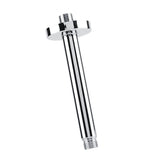Stainless Steel Round Top Shower Arm Pipe Wall Mount for Bathroom Ceiling Shower Head (15 cm)
