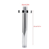 Stainless Steel Round Top Shower Arm Pipe Wall Mount for Bathroom Ceiling Shower Head (20 cm)