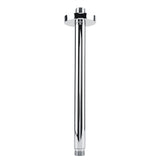 Stainless Steel Round Top Shower Arm Pipe Wall Mount for Bathroom Ceiling Shower Head (25 cm)