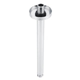 Stainless Steel Round Top Shower Arm Pipe Wall Mount for Bathroom Ceiling Shower Head (25 cm)