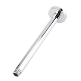 Stainless Steel Round Top Shower Arm Pipe Wall Mount for Bathroom Ceiling Shower Head (25 cm)