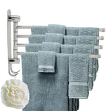 4-swivel Towel Rack Bar Rod Rail Holder Bathroom Kitchen 304 Stainless Steel In Australia - Darrahopens
