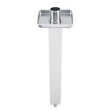 Square Stainless Steel Top Shower Arm Pipe Wall Mount for Bathroom Ceiling Shower Head(25 cm)