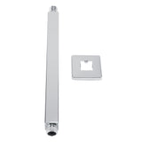 Square Stainless Steel Top Shower Arm Pipe Wall Mount for Bathroom Ceiling Shower Head(30 cm)