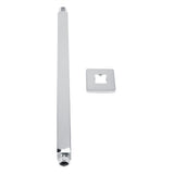 Square Stainless Steel Top Shower Arm Pipe Wall Mount for Bathroom Ceiling Shower Head (40 Cm)