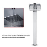 Square Stainless Steel Top Shower Arm Pipe Wall Mount for Bathroom Ceiling Shower Head (40 Cm)