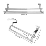 Stainless Steel Retractable Bath Towel Rack Double/Single Bar Bedroom Towel Shelf(40-double)
