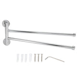 Bathroom Wall Mounted Towel Rack Swing Out Rotating Towel Hanger Shelf (2 Arms) In Australia - Darrahopens
