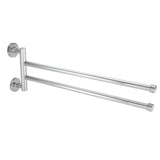 Bathroom Wall Mounted Towel Rack Swing Out Rotating Towel Hanger Shelf (2 Arms) In Australia - Darrahopens