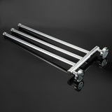 Bathroom Wall Mounted Towel Rack Swing Out Rotating Towel Hanger Shelf (3 Arms)
