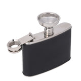 Portable Stainless Steel Wine Whiskey Flask Elegant Leather Hip Alcohol Bottle 4oz/120mL
