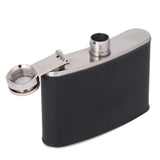 Portable Stainless Steel Wine Whiskey Flask Elegant Leather Hip Alcohol Bottle 4oz/120mL