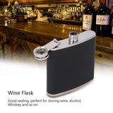Portable Stainless Steel Wine Whiskey Flask Elegant Leather Hip Alcohol Bottle 5oz/150mL In Australia - Darrahopens