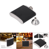 Portable Stainless Steel Wine Whiskey Flask Elegant Leather Hip Alcohol Bottle 5oz/150mL