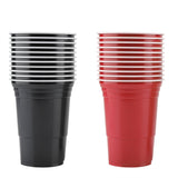 Beer Pong Set Beer Pong Drinking Game Set Beer Pong Cups22 Cups 4 PingPong Balls Red Black