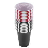 Beer Pong Set Beer Pong Drinking Game Set Beer Pong Cups22 Cups 4 PingPong Balls Red Black