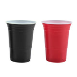 Beer Pong Set Beer Pong Drinking Game Set Beer Pong Cups22 Cups 4 PingPong Balls Red Black