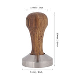 Practical Stainless Steel Coffee Tamper Espresso Powder Flat Press Hammer (51mm)