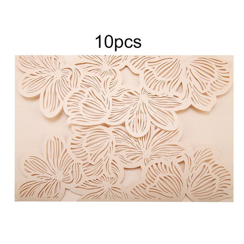 10Pcs European Style Wedding Invitations Cards Carving Birthday Party Invitations Envelopes #10 In Australia - Darrahopens