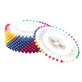480pcs Dress Wedding Crafts Faux Pearl Round Head Straight Dressmaker Pins DIY Tool (Colorful) In Australia - Darrahopens